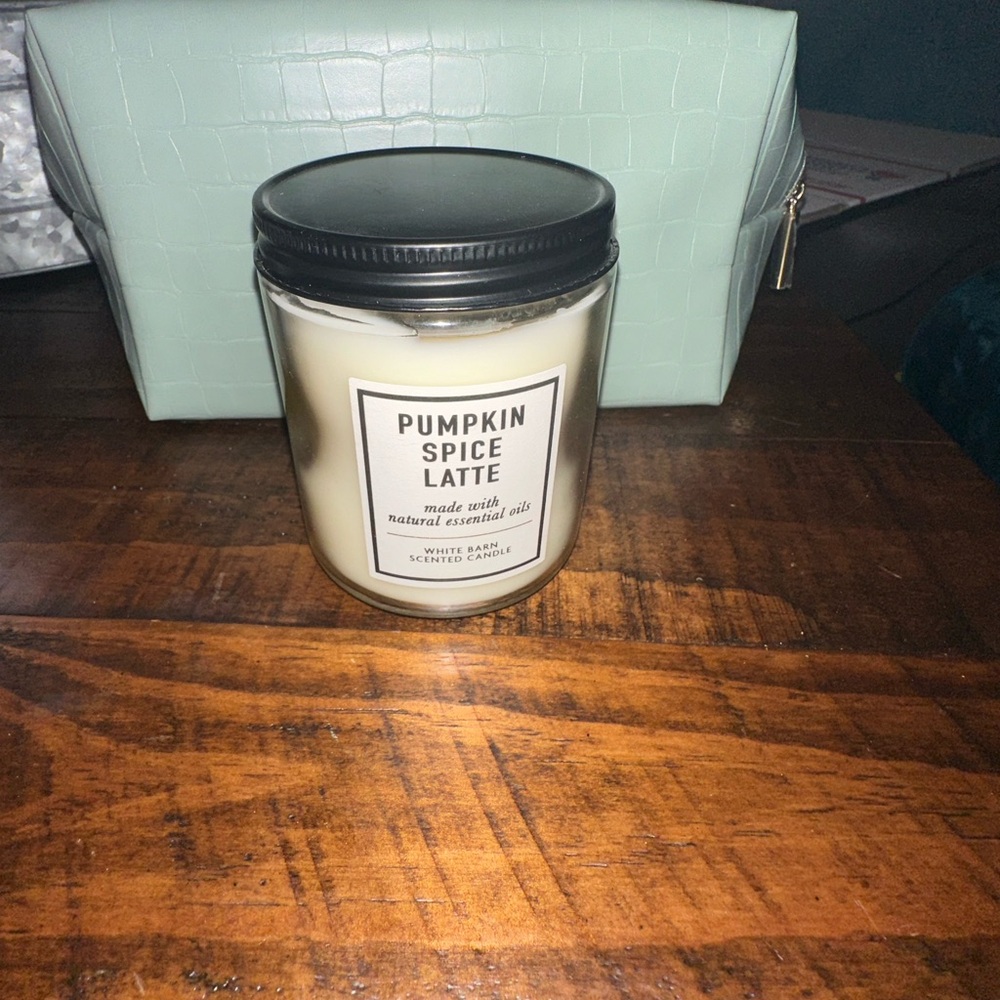COPY - Pumpkin spice latte candle single wick bath & body works